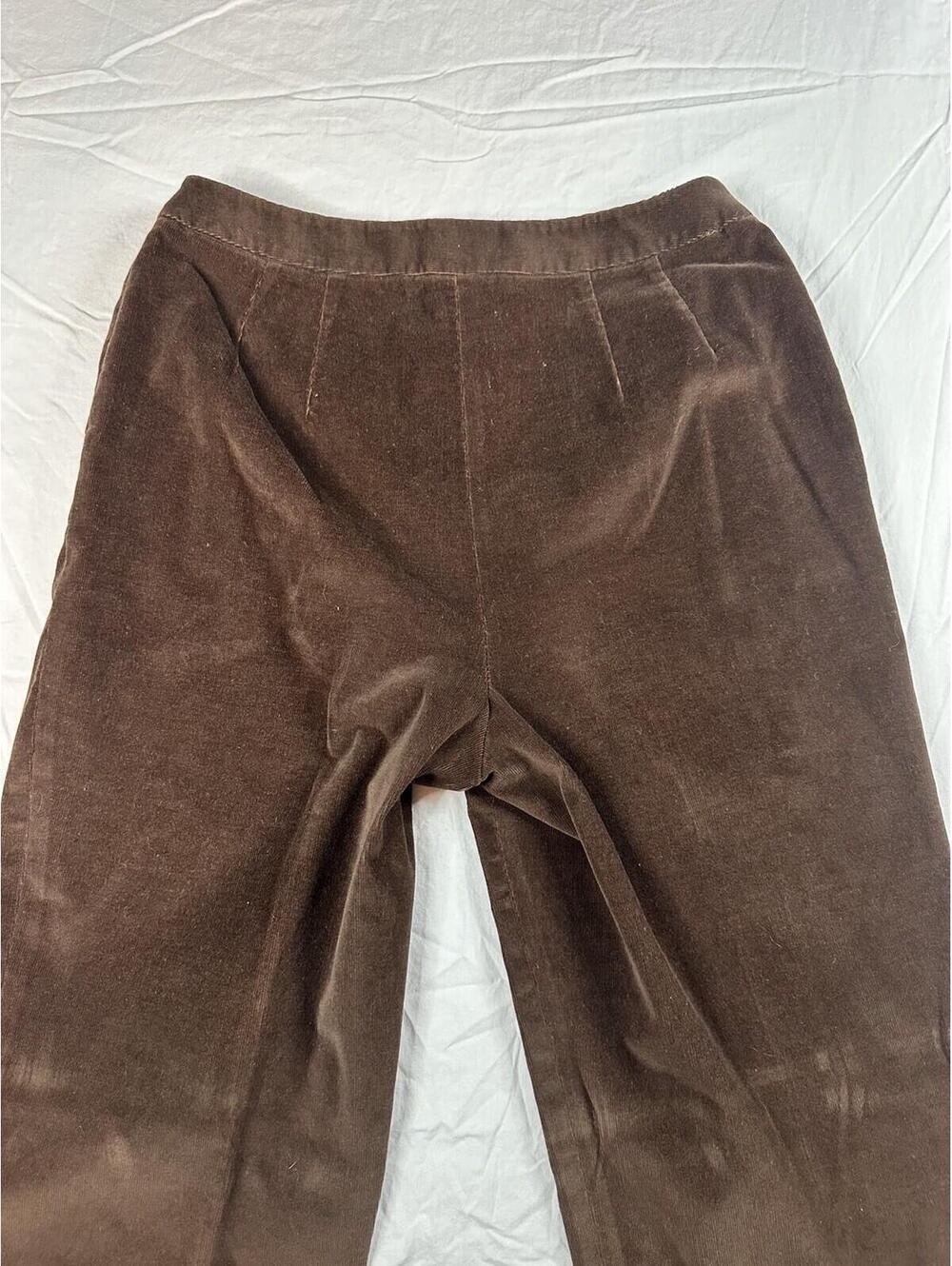 ✨🤎 Vintage Chocolate Brown Corduroy Pants Classic Straight Leg 🤎✨ - Picture 5 of 11